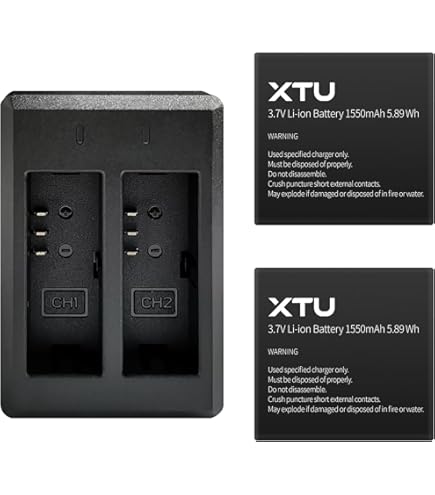 Amazon | XTU MAX2 アクションカメラ 4K60FPS 20MP アクションカム 縦 