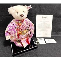 Amazon.co.jp: シュタイフ steiff 着物 市松 牡丹 2012年 日本限定  