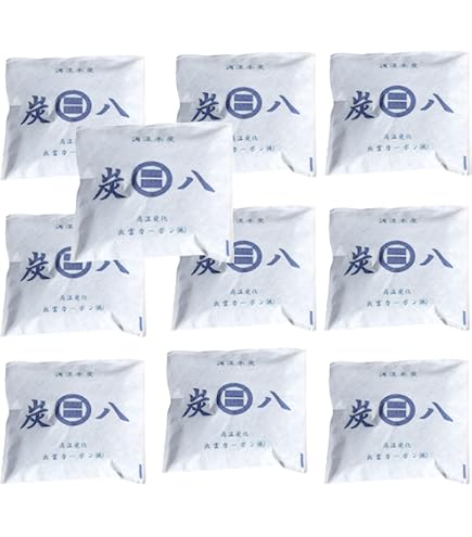 Amazon.co.jp: 出雲カーボン 炭八 スマート小袋 10袋セット 【すまいり 