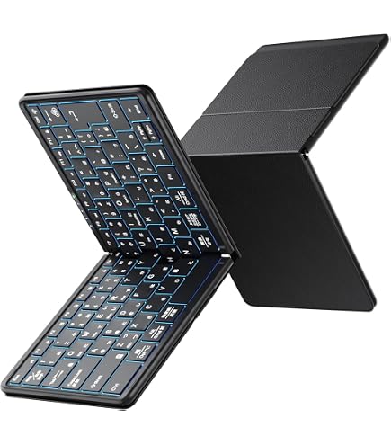 Amazon | 3E-BKY1-WH(ホワイト) 折りたたみ式 Bluetooth Keyboard 英語