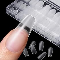 Amazon | JANLOFO ネイルチップ クリア つけ爪 500枚入り ネイルちっぷ