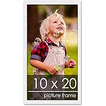 Amazon.co.jp: 10 x 20 Contemporaryホワイト木製写真フレーム