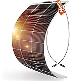 Amazon | DOKIO ソーラーパネル 100W フレキシブル MC4 コネクター