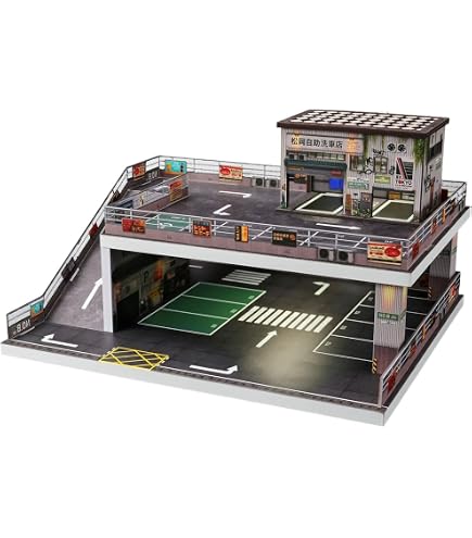 Amazon.co.jp: 1/64 ジオラマガレージ、ガレージ、モデルカー用