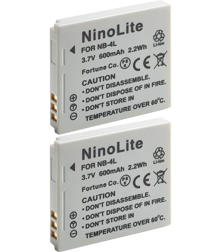 Amazon | NinoLite NB-6L NB-6LH 互換 バッテリー 2個セット キャノン