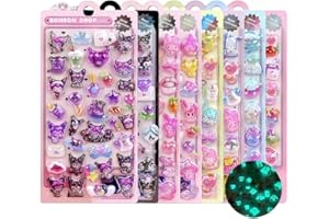 シール 3D 立体 ボンボン ドロップ シール 8 枚セット 夜光 ぷくぷくぷっくり 可愛い キラキラ光る ごほうび 女の子向け デコ DIY 用 手帳用 日記帳用 スマホケース装飾 携帯電話飾り 貼り付け可能 手芸用品 子供贈り物 (8つの発光モデル)