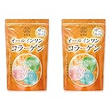 オールインワンコラーゲン 4種の美肌成分 低分子 コラーゲンペプチド セラミド エラスチン ビタミンC 粉末 パウダー collagen 120g 2個セット
