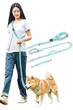 [LaLUCA GOODS] 犬 ショルダーリード 小型犬 中型犬 大型犬 アドバンスモア 01モデル ハンズフリー ライトブルー Aセット Sサイズ