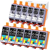 Amazon.co.jp: バウストア Canon BCI-19 Black COLOR 12個 (内訳
