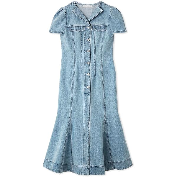 Amazon.co.jp: [セルフォード] レーススクエアカラーワンピース