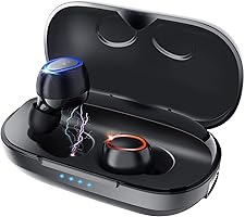 [2019 Latest Version Bluetooth 5.0 HiFi High Sound Quality] Wireless Earbuds Auto Pairing Bluetooth 5.0 + EDR Equipped...