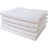 ふきん マイクロファイバー布巾 強力吸水 速乾 雑巾 食器 拭きガラス 窓鏡 キッチンタオル 台拭き 掃除用品 ワッフル調【５枚 30*30cm】