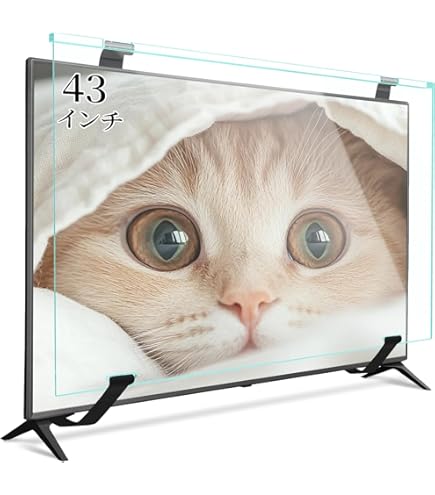 Amazon | Olycism 液晶テレビ保護パネル 43インチ 角丸デザイン