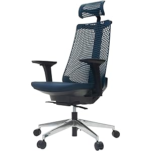 イトーキ オフィスチェア デスクチェア メッシュチェア サリダ YL9 YL9-NYEL 可動肘 ハイバック ネイビー