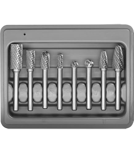 Sworker 10Pcs Carbide Burr Set - 1/4 Shank Die Grinder Bits For Metal & Wood Working