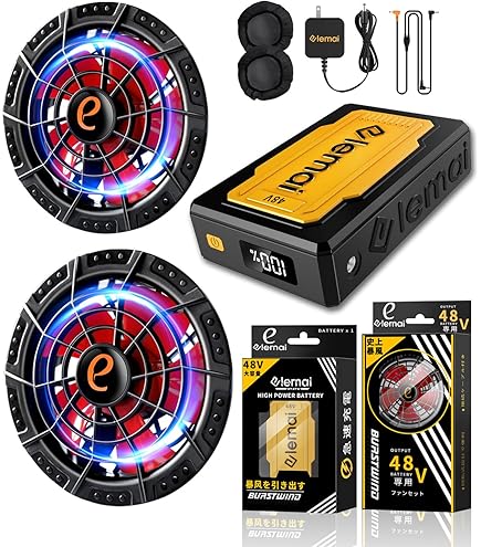 Amazon.co.jp: 2025新型 ファンバッテリーセット 業界最強 48V高