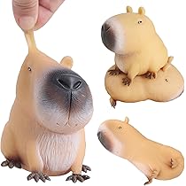 Amazon | スクイーズ カピバラ 動物【1個】軽砂 ストレス解消