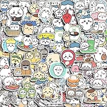 アニメ・マンガ・キャラクター　紙類　シール　ステッカー　ミニカード　まとめ売り Amazon.co.jp: 100枚入り ステッカー かわいい漫画 シールパック