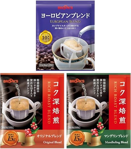 Amazon.co.jp: ブルックス ドリップバッグ コーヒー モカブレンド 10g
