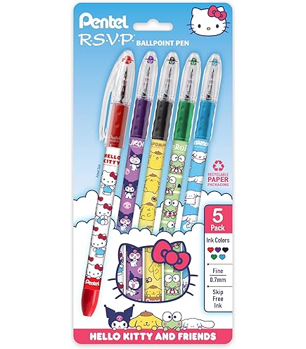 Amazon | ぺんてる RSVP ボールペン Hello Kitty® and Friends 限定版
