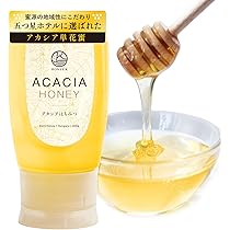 Amazon | オーガニックアカシア蜂蜜 EU有機認証 非加熱 raw はちみつ