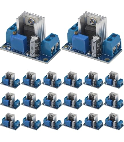 Amazon.co.jp: LM338T 調節可能電圧レギュレータ LM338 3端子