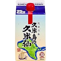 Amazon.co.jp: 久米島の久米仙 パック [ 焼酎 25度 900mlx6本