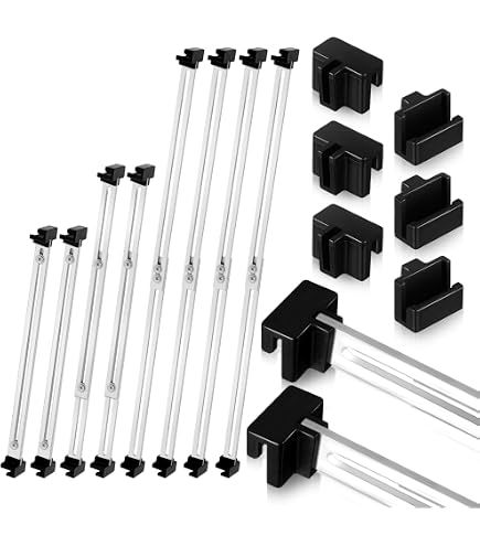 Silver Hanging File Bracket Clips 6 Pcs PVC Drawer Hanging File Rails ...