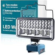 Amazon.co.jp: Tumnatt LED 投光器 対応18Vパッテリ用 ワ-クライト