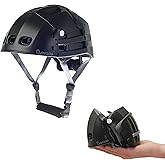 Overade 自転車 ヘルメット 折り畳み式 大人用 男女兼用 (ブラック, L-XL)