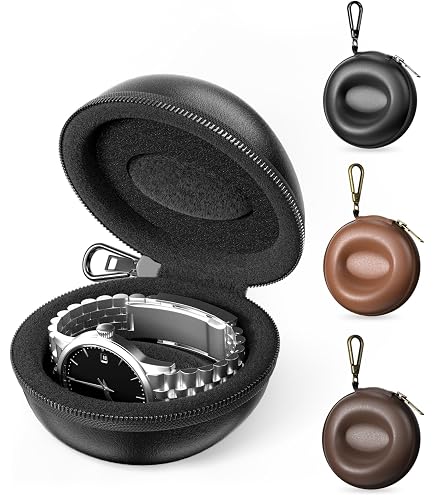 Fossil Vanity Case Watch Box, Men's Black, Black, Free Size