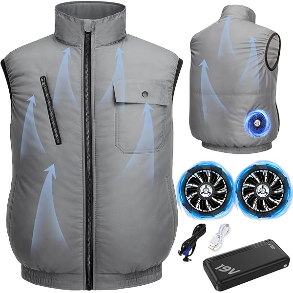 Amazon.co.jp: [Excitech] 空調作業服 ベスト ファン