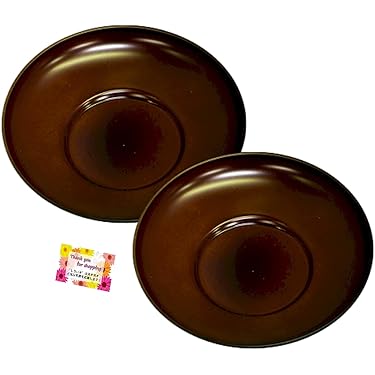 木製黒摺り茶托5客揃い 木製黒摺り茶托5客揃い