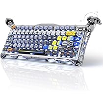 【美品】GravaStar Mercury K1 キーボード ホワイト GravaStar Mercury K1 グラデーションホワイト 75%ゲーミング