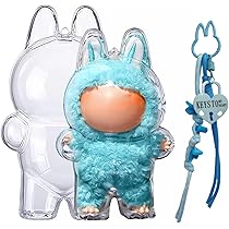 新品Labubu4個セット青色、緑色、紫色、オレンジ色+ クリアケース付き 719OLUI1UUL._AC_UL210_SR210,