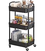 Amazon.co.jp: WISH SUN ワゴン キャスター付き 3段 キッチンワゴン A