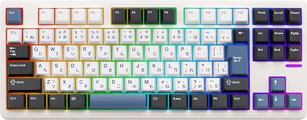 SmackApe Impact 80 メカニカルキーボード 3WAY接続 無線 ワイヤレス 低遅延 テンキーレス TKL JIS 日本語配列 US 英字配列 ガスケットマウント ARGB ホットスワップ VIA 国内正規品 (Ultra(8000mAh),Mist/Frost Switch/FR4プレート(日本語配列)) - 1