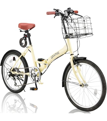 Amazon | GRAPHIS(グラフィス) 折りたたみ自転車20インチ 6段変速 GR