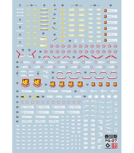 Amazon | 蛍光 ディテールアップ用 水転写式デカール PG 1/60