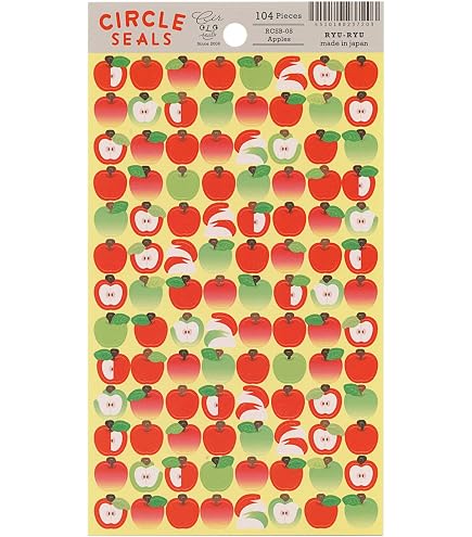 Amazon.co.jp: シール りんご (100枚) : 文房具・オフィス用品