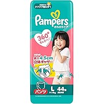Amazon.co.jp: P&G | Diapers | Pampers Cotton Care Pants L-size 44