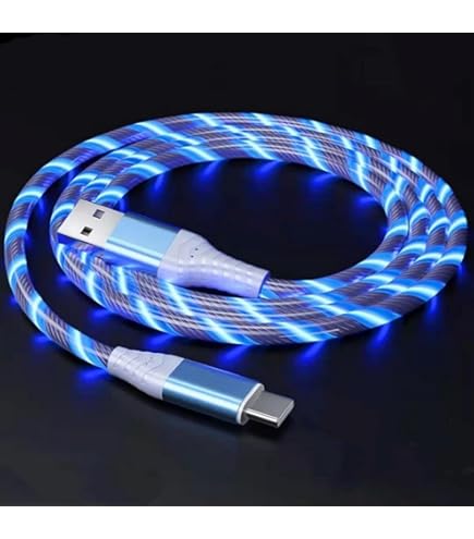 Amazon.co.jp: 藤本電業 Type-C to Type-C イルミネーション 充電 通信