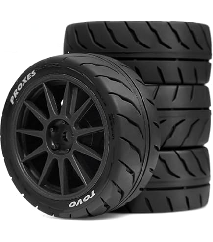 Amazon | Chanmoo 1/10 RC オンロードタイヤとプラスチックラリー