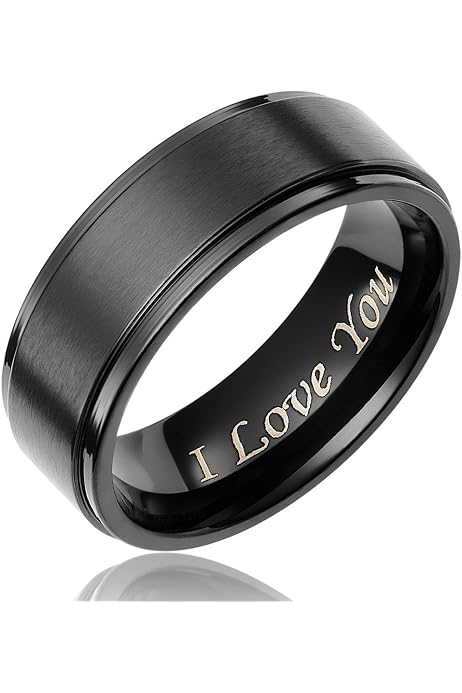 Cavalier Jewelers 8MM Men's Black 