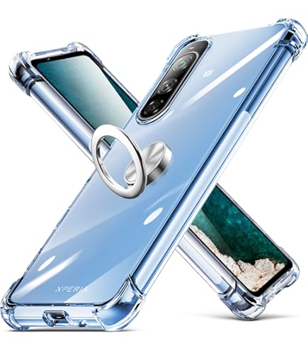 Amazon.co.jp: Xperia 5 ケース リング TPU クリア (SO-01M SOV41