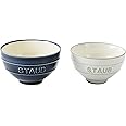 staub ストウブ セラミック 「 ル チャワン Meoto セット KOHIKI 白 M / グランブルー L 日本製 」夫婦茶碗 ごはん 茶碗 セット 【日本正規販売品】 Le Chawan 40508-544
