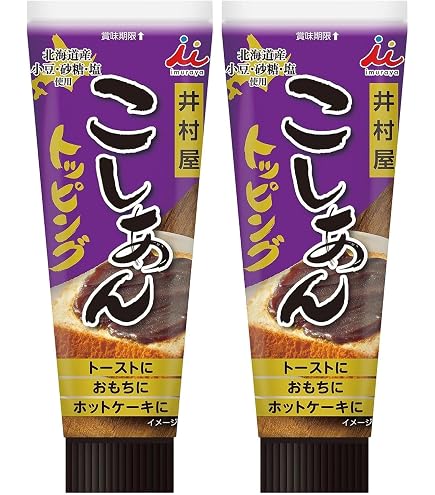 Amazon.co.jp: 井村屋 こしあんトッピング 130g×6本 【チューブタイプ