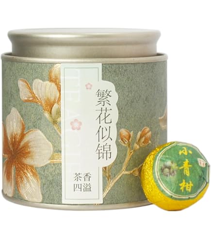 Amazon.co.jp: 中国茶プーアル茶 小青柑普洱茶フルボディ香り、コク味