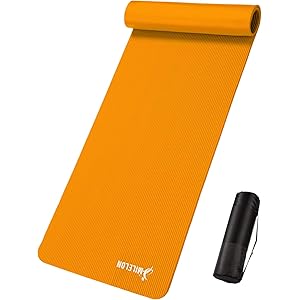 Milelonヨガマット 10mm 人気ランキング トレーニングマット 筋トレマット エクササイズマット ストレッチマット 収納ケース ストラップ 付 10カラ