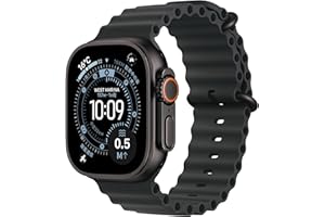 Apple Watch Ultra 3(GPS + Cellularモデル)- 49mmブラックチタニウムケースとブラックオーシャンバンド